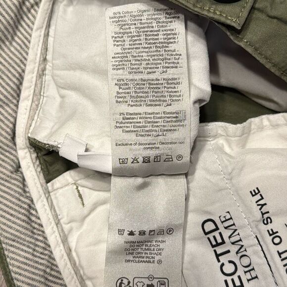 Selected Homme Flex Green Chino Shorts Men’s US Large - Picture 5 of 6